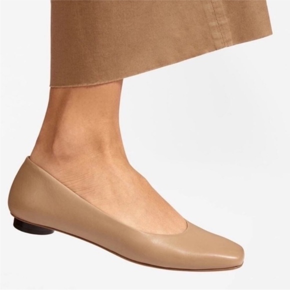 Everlane The 90s Square Toe Ballet Flat Tan | Women’s Size 8 - Picture 2 of 9